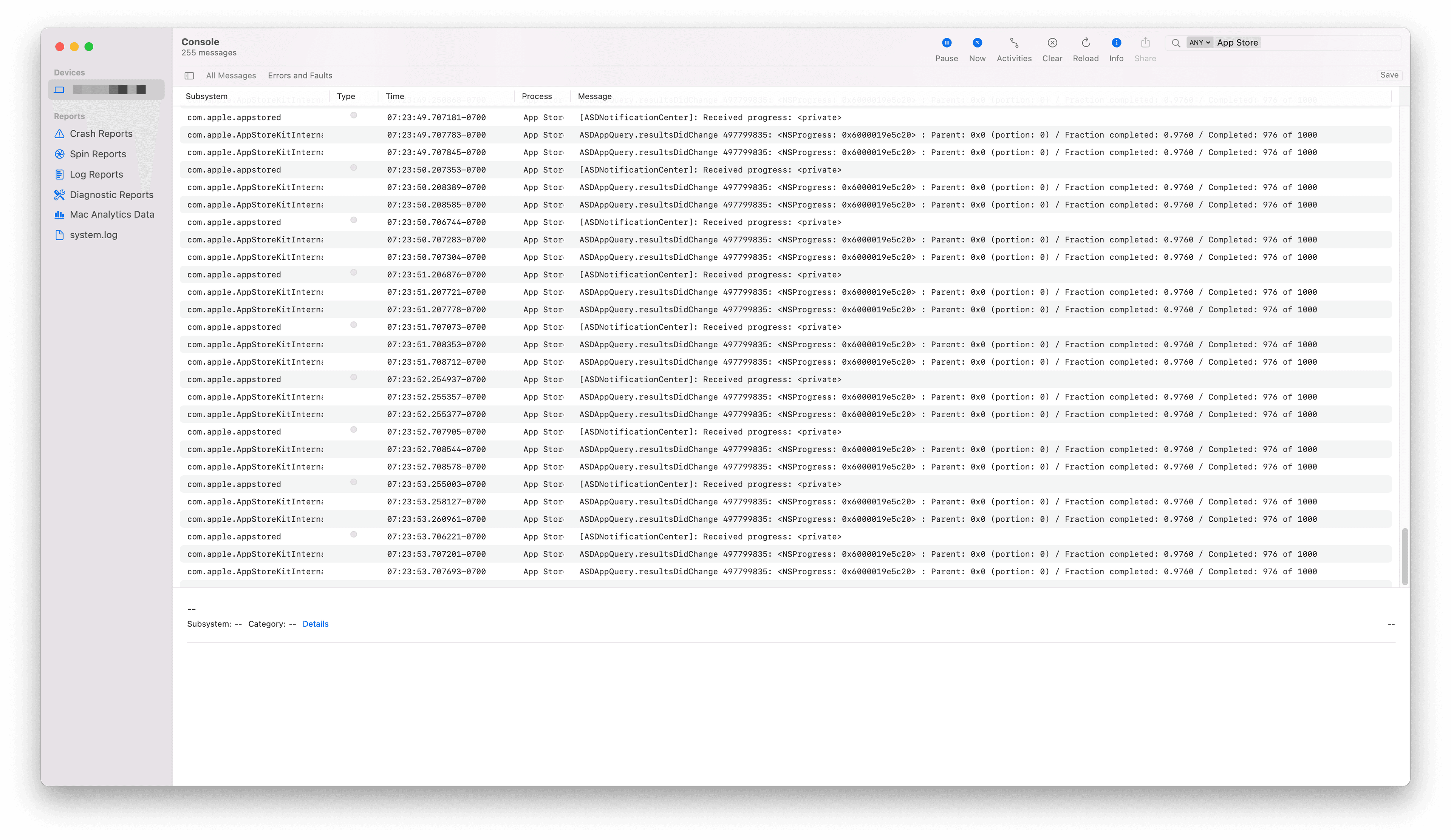 How to monitor progress of Xcode installation from App Store