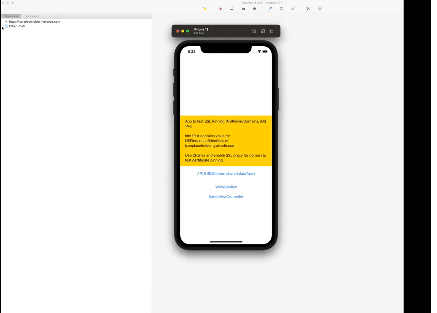 Info.plist based Certificate Pinning on iOS