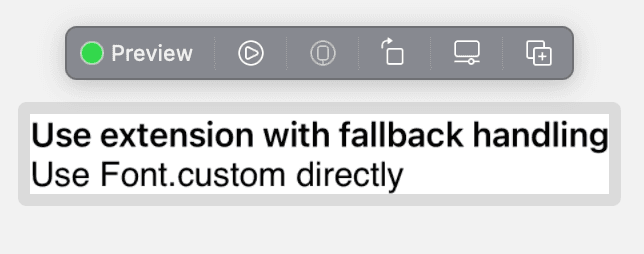 What can go wrong when using custom fonts in SwiftUI