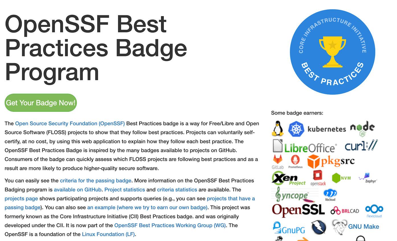 Best practices for open-source projects