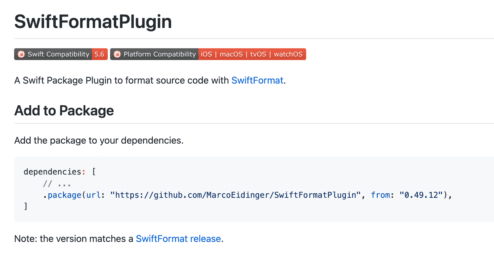 SwiftFormatPlugin