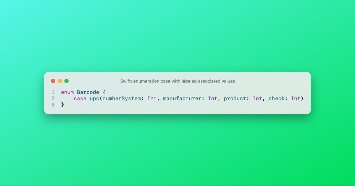Swift Enum With Labeled Associated Values
