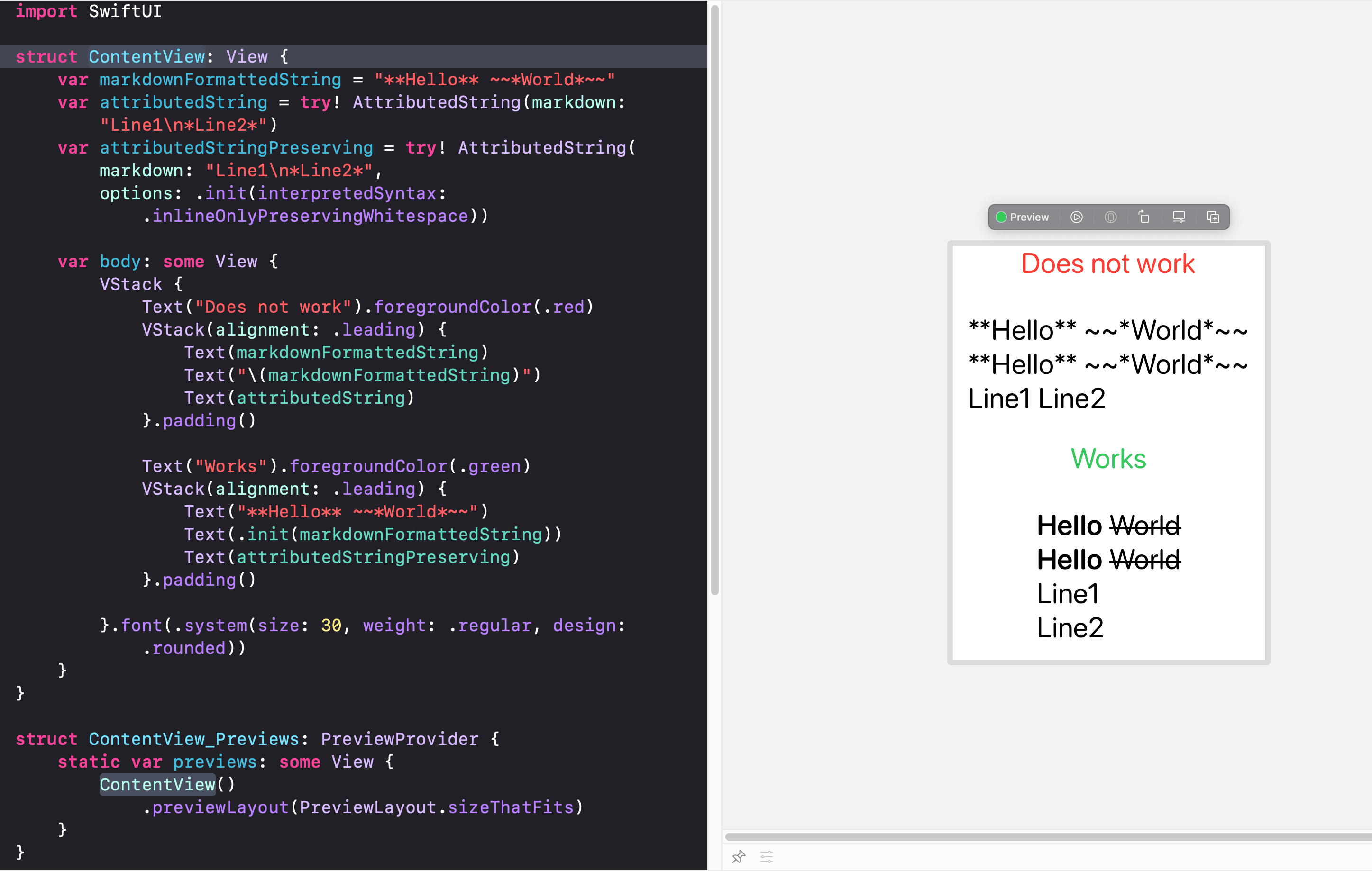 3 surprises when using Markdown in SwiftUI