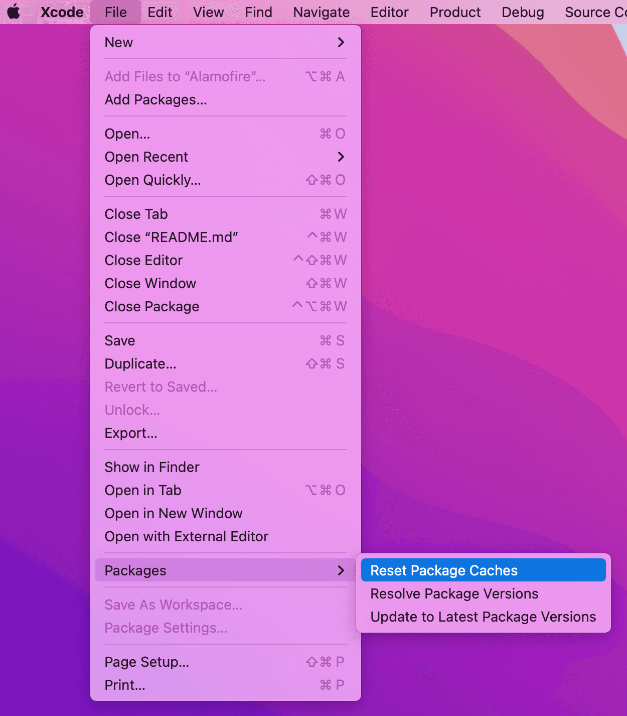Swift Package Manager: understand resolve, reset and update