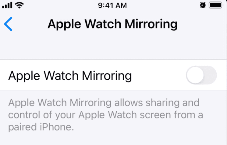 Mirror your Apple Watch to your iPhone